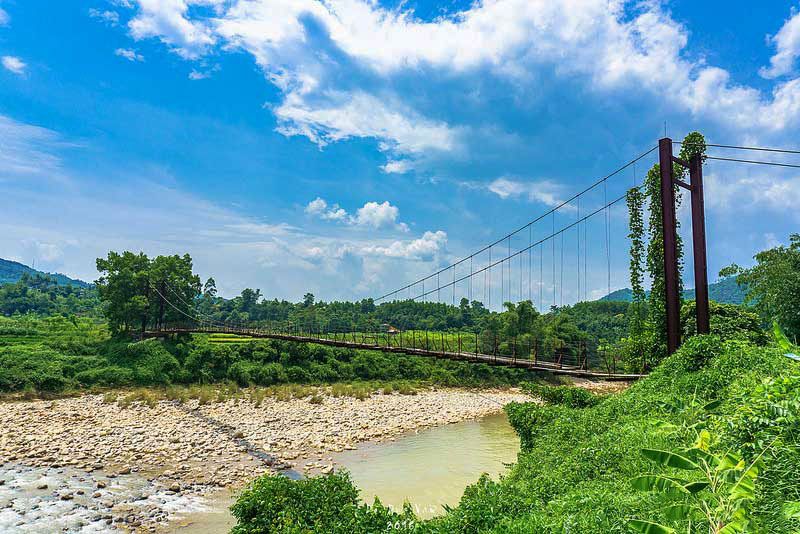 Cầu treo Nà Làng, Bình Liêu, Quảng Ninh